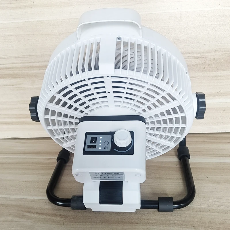 8inch rechargeable fan with LED light