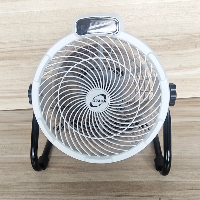 8inch rechargeable fan with LED light