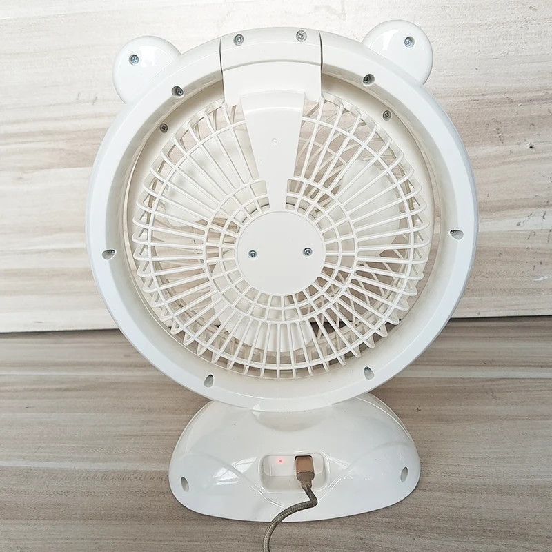 Portable Cartoon Rechargable Fan with light