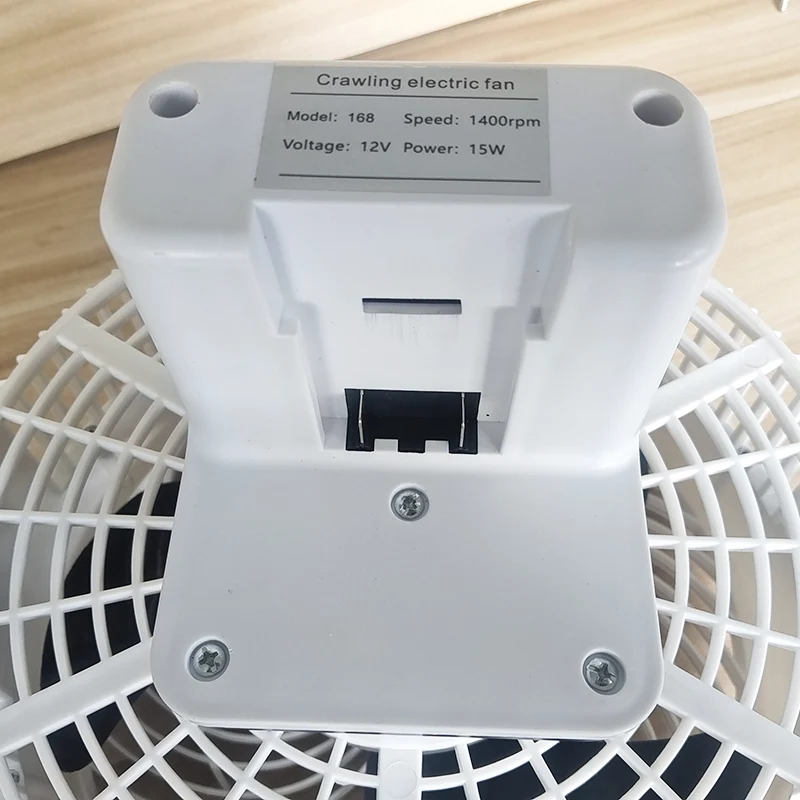 8inch rechargeable fan with LED light