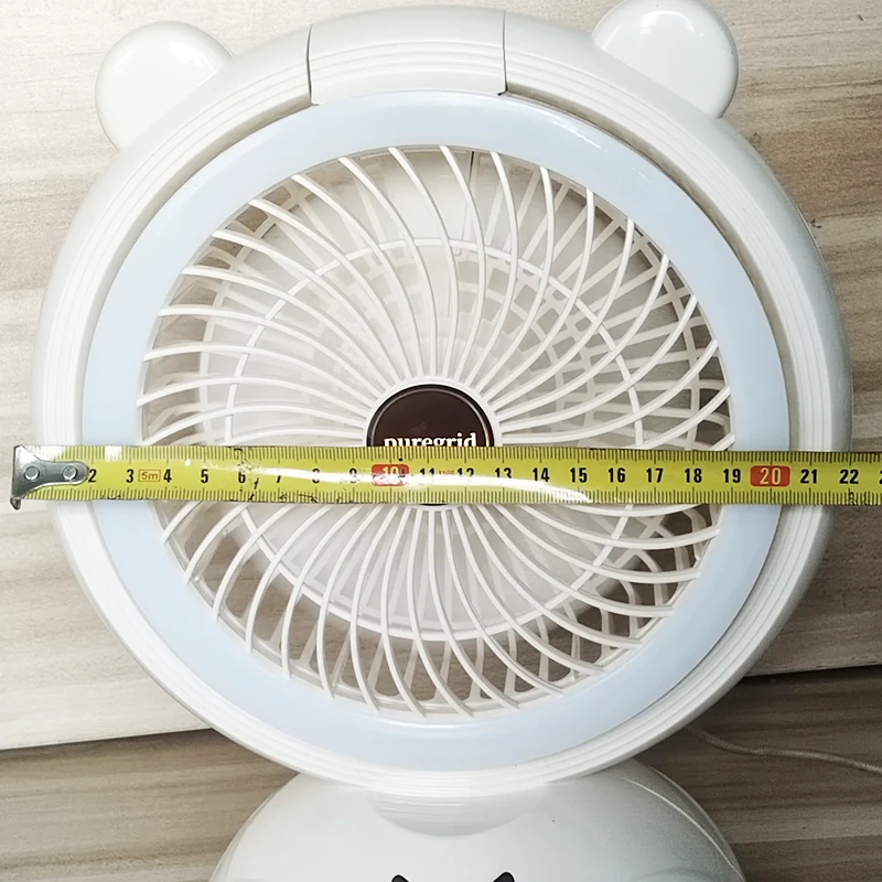 Portable Cartoon Rechargable Fan with light